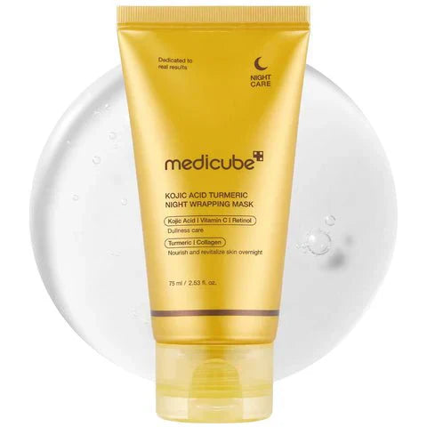 Lumina Bayt™ Medicube - Kojic Acid Turmeric Night Wrapping Mask |  ميديكوب – قناع ليلي بالكوجيك أسيد والكركم